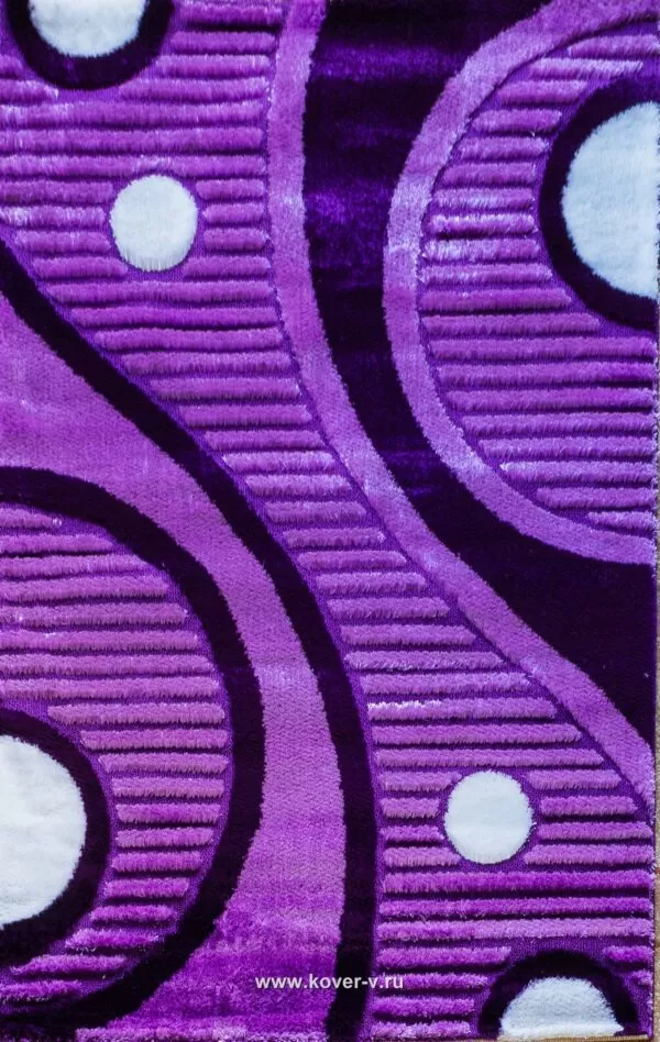 Турецкий ковер с высоким ворсом Oxford-4 (Шагги) из искусственного шелка и микрофибры